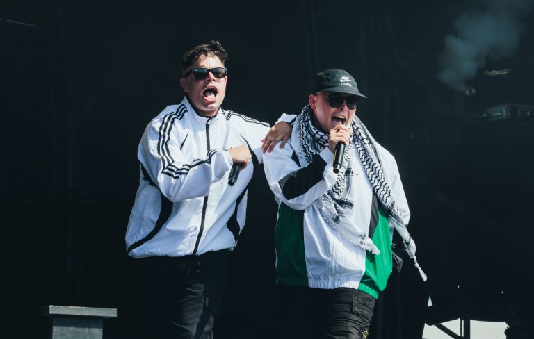 Watch Kneecap play defiant Rock en Seine gig as protestors attempt to disrupt show