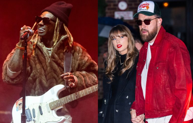 Watch Lil Wayne pause Kansas City gig to celebrate Taylor Swift and Travis Kelce's engagement