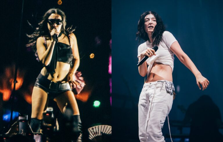 Lorde brings out Charli XCX for a performance of ‘Girl, so confusing’ in Los Angeles